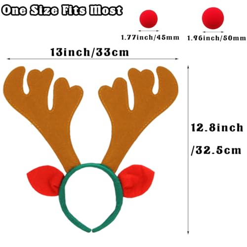 12 PCS Christmas Reindeer Antlers Headband X548