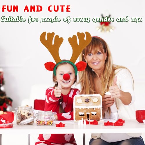12 PCS Christmas Reindeer Antlers Headband X548
