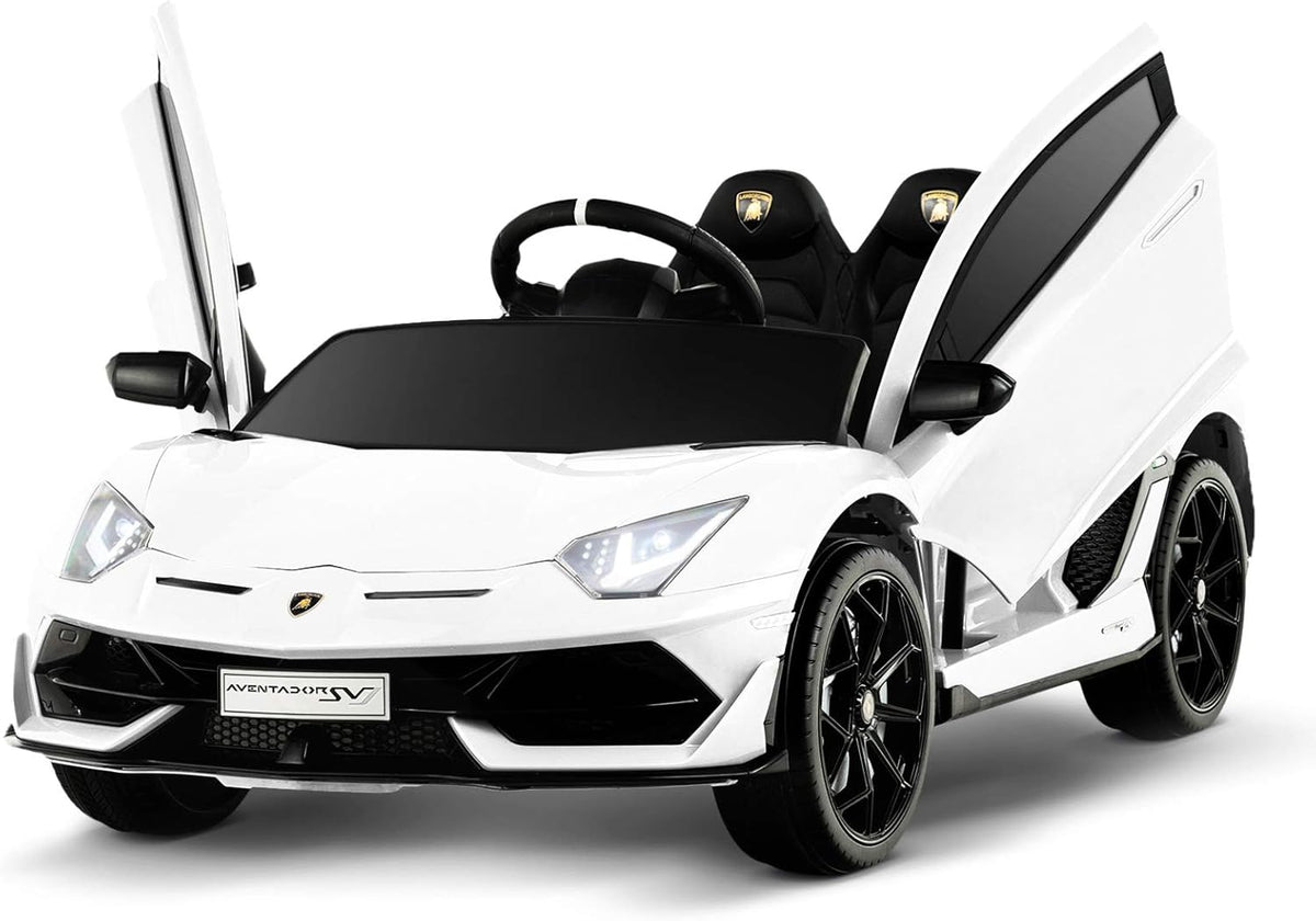 12V Kids Electric Ride On Car with Remote Control, White M420143