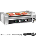 12 Hot Dog 5 Roller Grill Cooker Machine Stainless Steel 750W Q4882