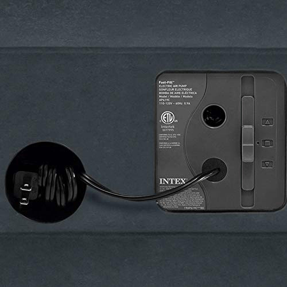 Queen Grey Airbed with Electric Pump X590208