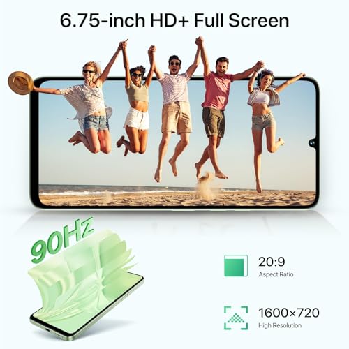 12(6+6) GB +128GB/1TB TF Expand 5G Dual SIM 50MP Camera 6.75" HD+ 90Hz Display 5000mAh Black Android Phone X130982