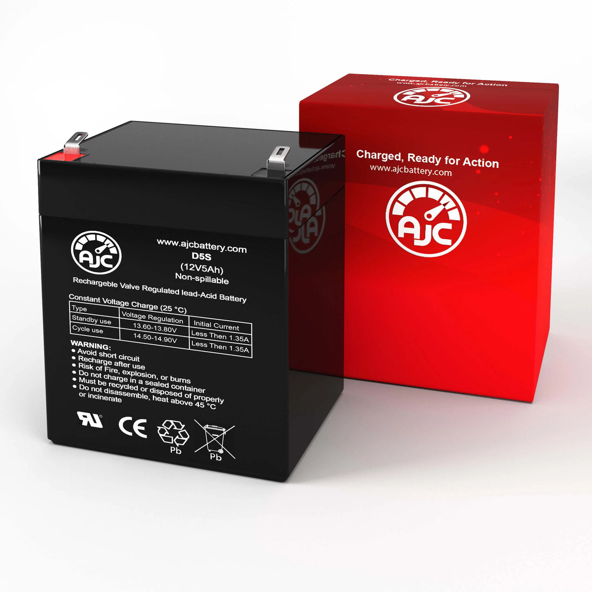 12V 5Ah Sealed Lead Acid Battery Q439