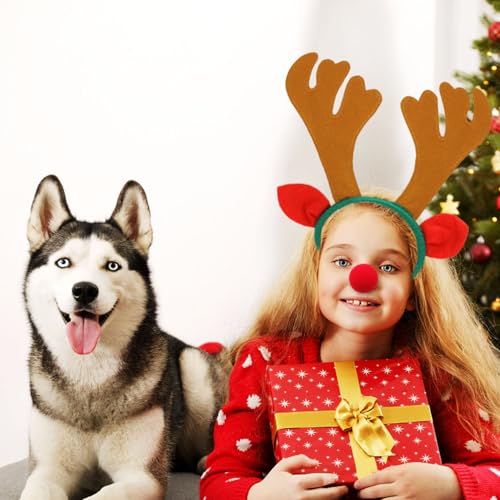 12 PCS Christmas Reindeer Antlers Headband X548