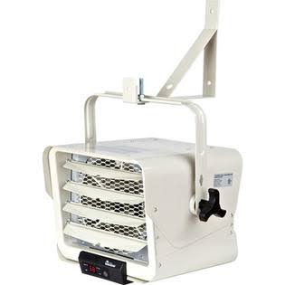 7,500 Watt Wall Mounted Electric Forced Air Heater with Remote Controlled Thermostat S907