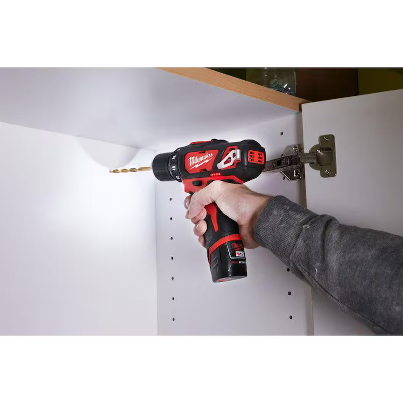 12V Lithium-Ion Cordless Drill Driver/Impact Driver Combo Kit with 45-Piece Bit Set B1862