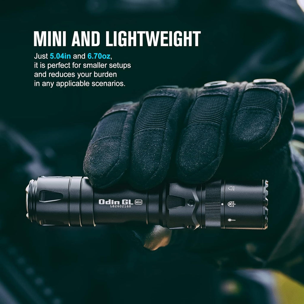 1000 Lumens Rechargeable Tactical Flashlight with Green Beam and White LED Combo M37644