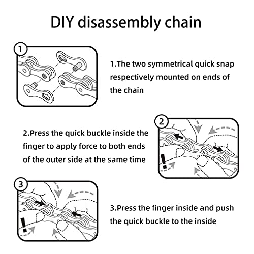 116 Links Steel Bike Chain S727