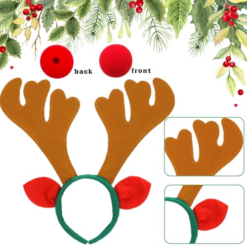12 PCS Christmas Reindeer Antlers Headband X548