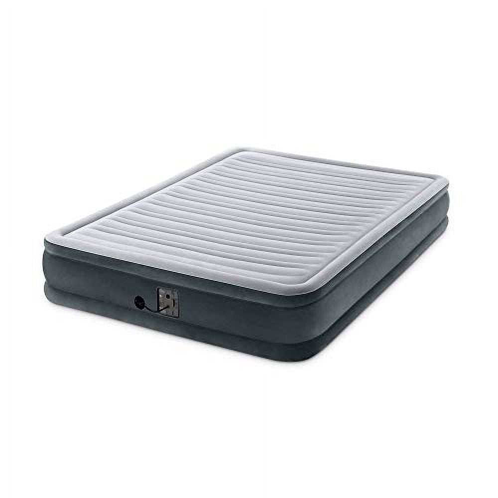 Queen Grey Airbed with Electric Pump X590208