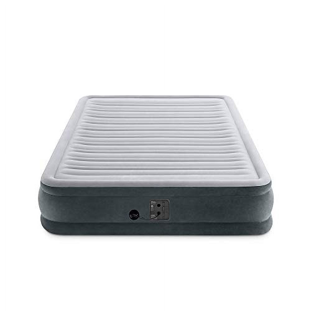 Queen Grey Airbed with Electric Pump X590208