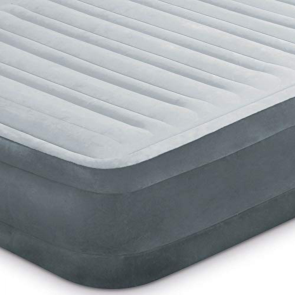 Queen Grey Airbed with Electric Pump X590208