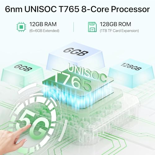 12(6+6) GB +128GB/1TB TF Expand 5G Dual SIM 50MP Camera 6.75" HD+ 90Hz Display 5000mAh Black Android Phone X130982