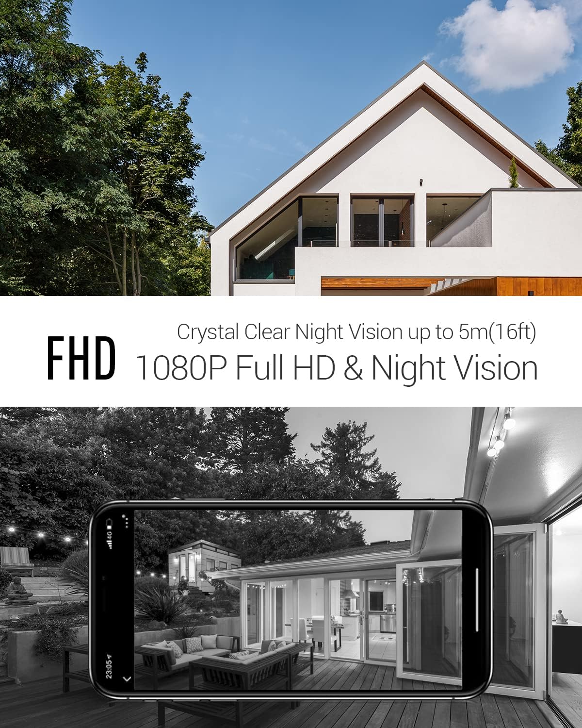 1080P Video Doorbell Camera with 2-Way Audio P80549