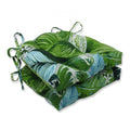 Set of 2 Reversible Tufted Chair Pads 16x22 K592