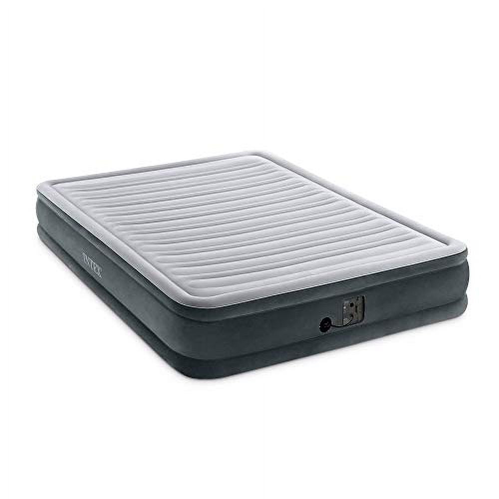 Queen Grey Airbed with Electric Pump X590208