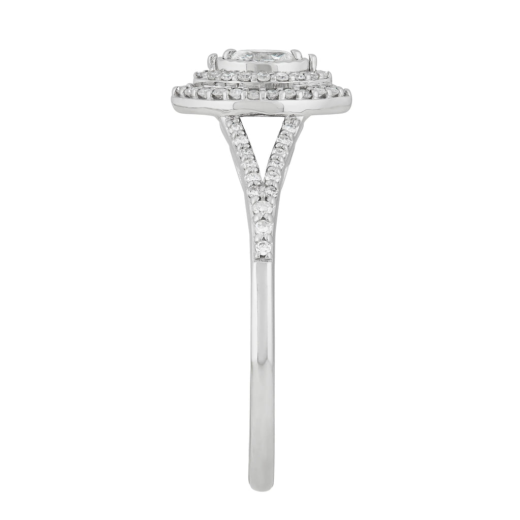 .33 CT Diamond Marquise Engagement Ring in 10K White Gold, Size 7 C6550