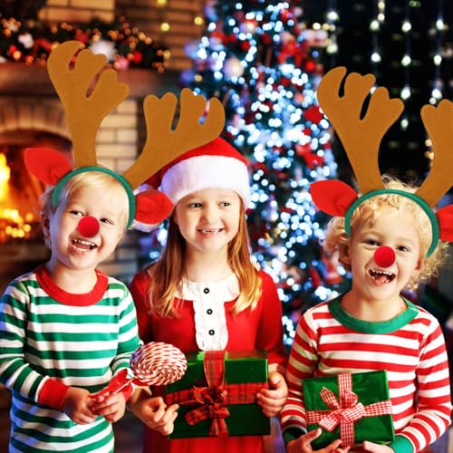 12 PCS Christmas Reindeer Antlers Headband X548