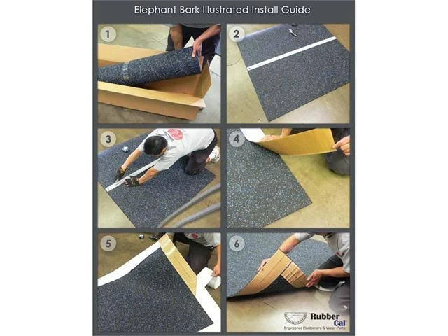 1/4 inch x 4ft. x 5.5ft. Black Rubber Flooring Mat M78218