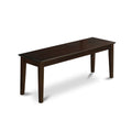 Capri Bench with Wood Seat in Cappuccino H670496