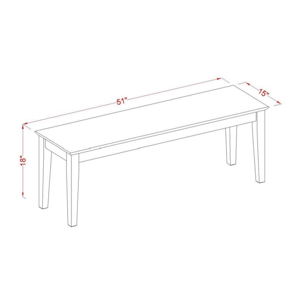 Capri Bench with Wood Seat in Cappuccino H670496