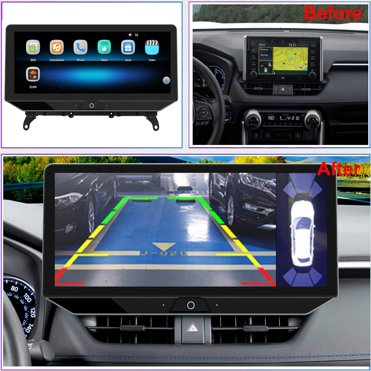 12.3inch Touch Screen Wireless Carplay Android Stereo I5095